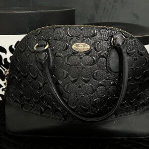 Coach Sierra Alma Embossed Black